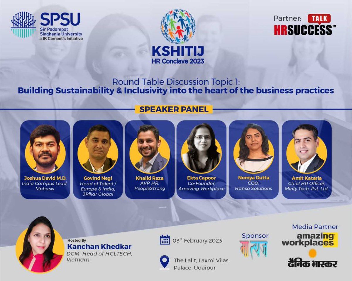 JoshuadavidMD's tweet photo. Thanks to #SPSU Udaipur and #HRSuccessTalk team for the invite and honor. https://t.co/VE10VGuvf3