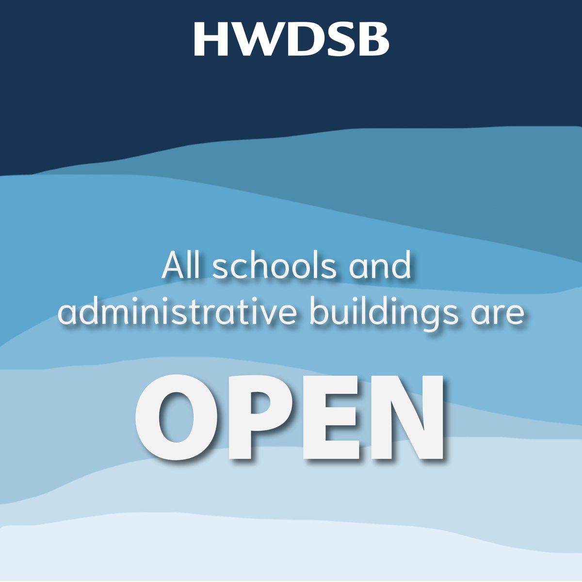 Transportation is running today, and schools are open, Feb. 9. There is a brief period of freezing rain this am but will end by 7am and no significant build-up. Still, please use caution while travelling. Dress for the weather as it will be wet but mild.
