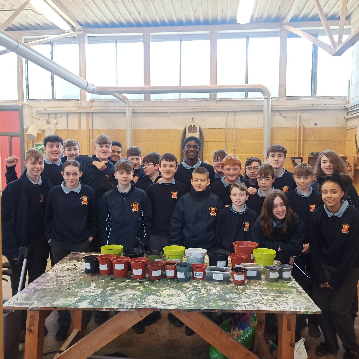 1 of our first year classes <a href="/moynecs/">Moyne CS</a> looking happy to be bringing home their planted chestnuts today. Hopefully we'll have some green shoots in the next few months. <a href="/3CounciI/">Tree Council of Ireland</a> #spring