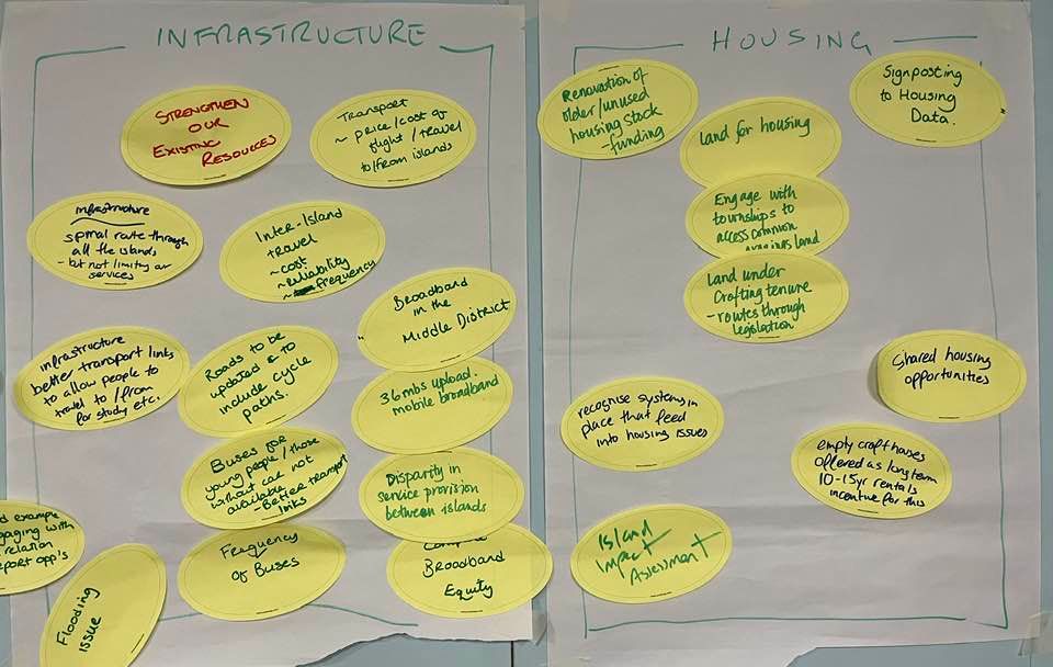How do we get more people living and working in Uist? Great conversation in Southend Hall last night for the Uist Repopulation Zone consultation. Read more about the project in this month’s Am Pàipear - in shops and online now. Share your views online at cne-siar.gov.uk/business/econo…