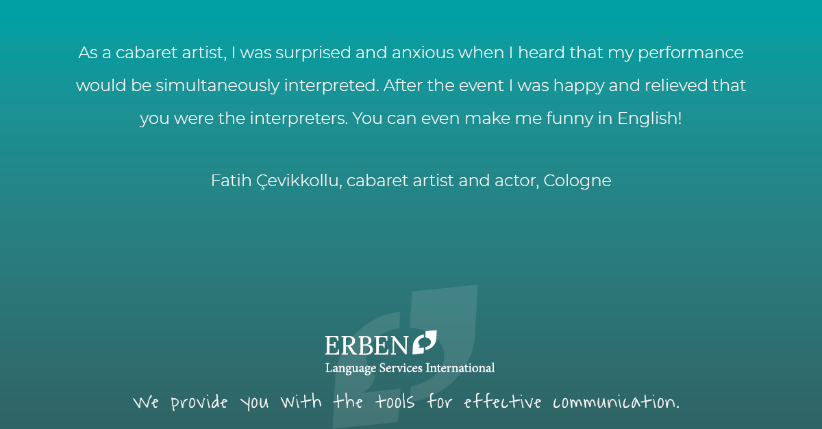 ERBEN_Languages's tweet photo. Customer satisfaction is our greatest reward. ππ±
Hear why our customers keep coming back! π
https://t.co/D4BvQzDEcO
#customerexperience #HappyClient #xl8 #multilingualevents #conferences #events #interpreting #multilingualism #diversity #interculturalcommunication #r1nt https://t.co/YW1Nwkc0tT