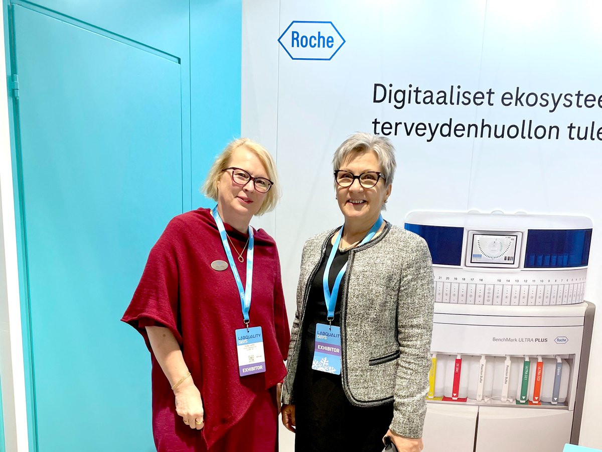 RocheFinland's tweet photo. Labquality Days 2023 alkoi tänään hyvissä tunnelmissa! Tervetuloa tapaamaan Roche Diagnosticsin tiimiä osastolle M18! #Labqualitydays #Messukeskus https://t.co/aK5HeKGXCV