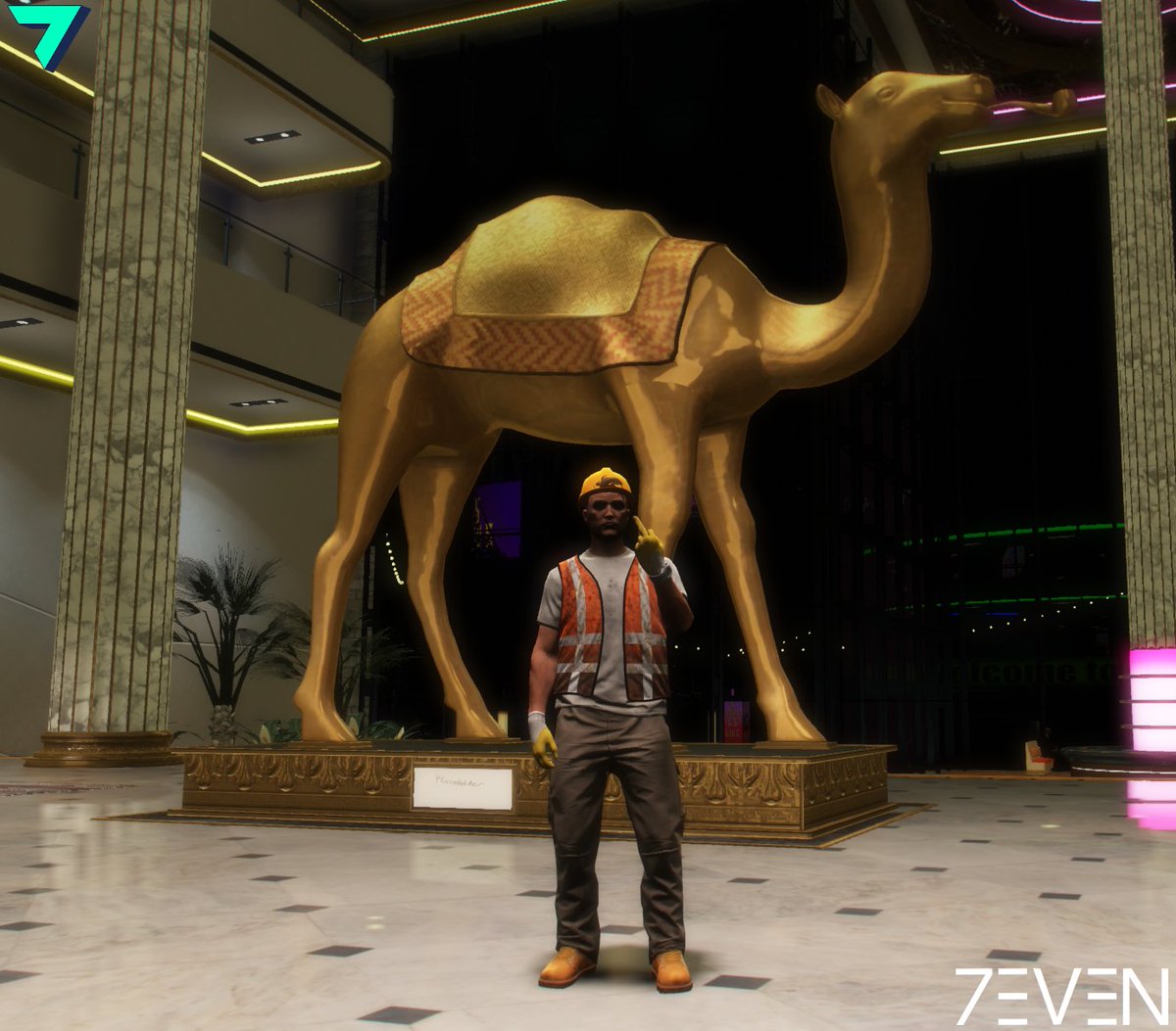 sevenrp_fivem's tweet photo. No wonder these tradies don't get anything done, they are hanging out with big gold camels! - Sam
https://t.co/6n0s5o58iE
#sevenrp #roleplay #fivem #GTAV https://t.co/f8YJQThqkt