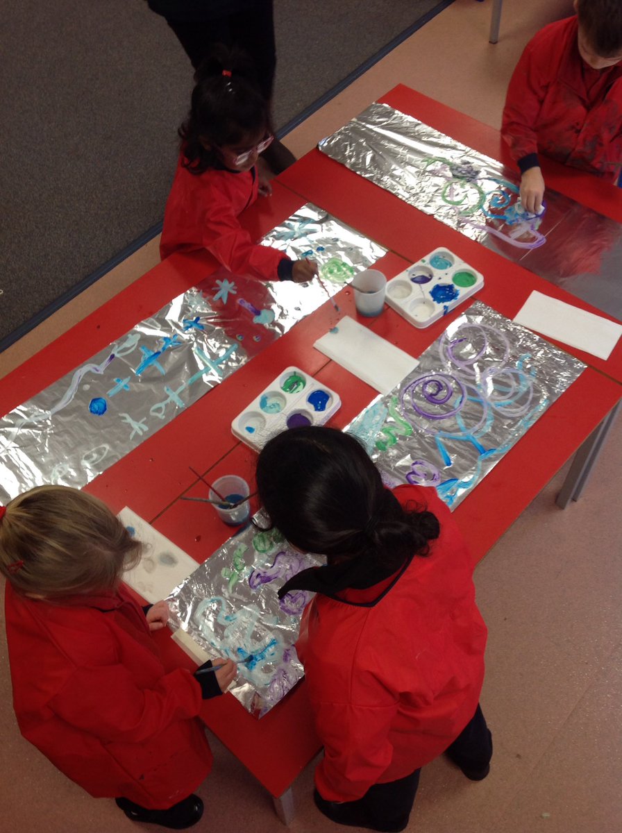 BGS_LowerSch's tweet photo. This week reception has been looking at the book of The Rainbow Fish. We have been talking about kindness to each other then getting creative #BGS_Reception #kindness #art #workingtogether https://t.co/RTt2XhF9zm