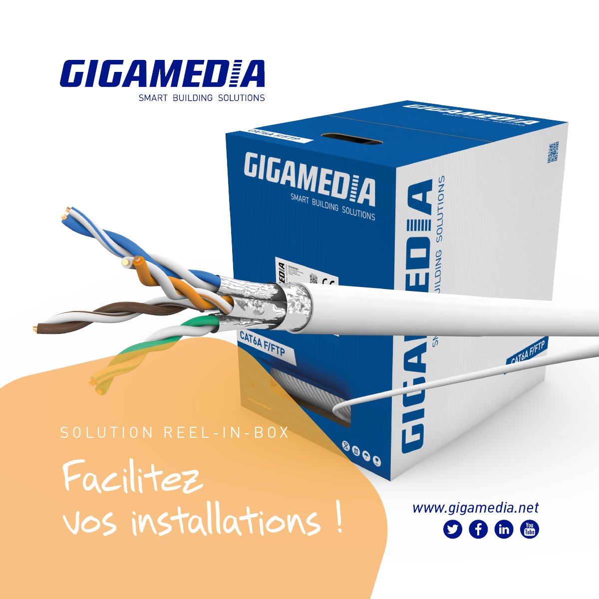 GIGAMEDIA_NET's tweet photo. Facilitez vos chantiers grâce au box de câble CAT6A F/FTP Dca &amp; Cca intégrant un touret.
Dca version 👉 https://t.co/XazeuG7u2o
Cca version 👉 https://t.co/JnNdP8BWFU
 
#GIGAMEDIA #efficient #copper #cabling #cablingsystems #smartbuildingssolutions #systemedecablage #cuivre https://t.co/70SzyJrBNC