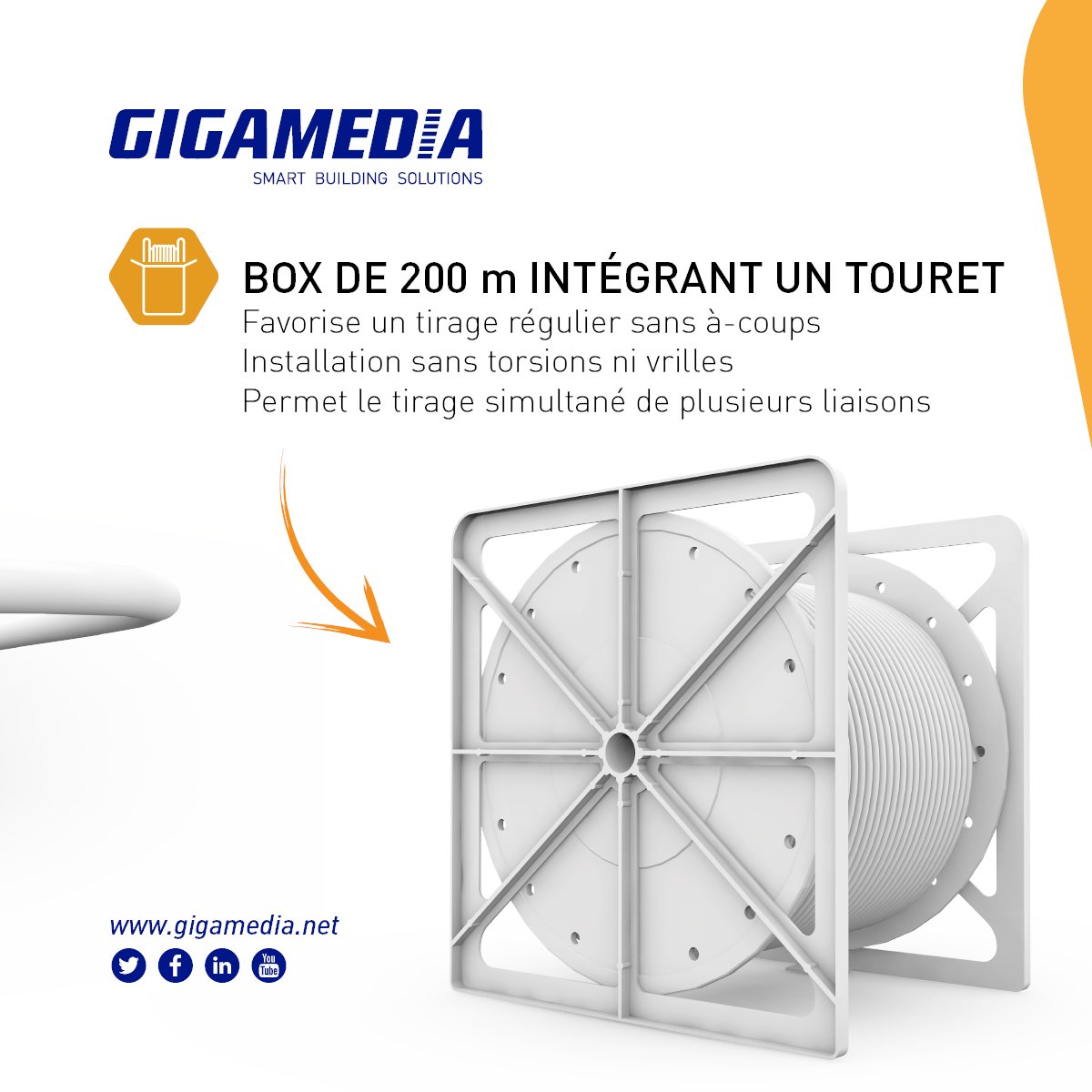 GIGAMEDIA_NET's tweet photo. Facilitez vos chantiers grâce au box de câble CAT6A F/FTP Dca &amp; Cca intégrant un touret.
Dca version 👉 https://t.co/XazeuG7u2o
Cca version 👉 https://t.co/JnNdP8BWFU
 
#GIGAMEDIA #efficient #copper #cabling #cablingsystems #smartbuildingssolutions #systemedecablage #cuivre https://t.co/70SzyJrBNC