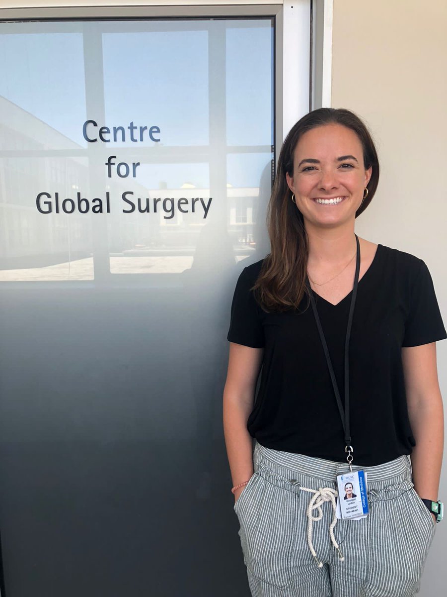 Welcome @GeorgiaLydon! All the way from South Carolina. Part of new collaboration with @MUSCGlobalSurg & @MikeMMallahMD. She will be working on projects related to access to injury care, electrical burns, and colorectal cancer resection rates. #GlobalSurgery 
@kathryn_chu_sa