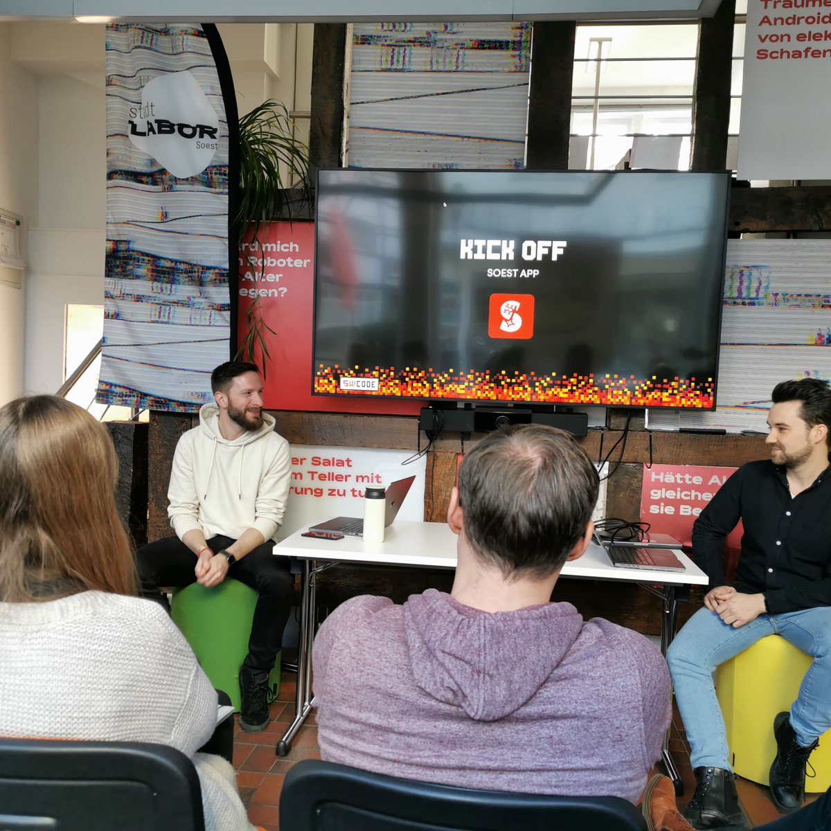 SoestStadt's tweet image. Für Soest wird eine eigene "Soest App" entwickelt. Das Kickoff-Meeting dazu fand jetzt im stadtLABOR statt. Unser gemeinsamer Plan mit unseren Partnern von swcode ist ein Release noch in diesem Jahr.