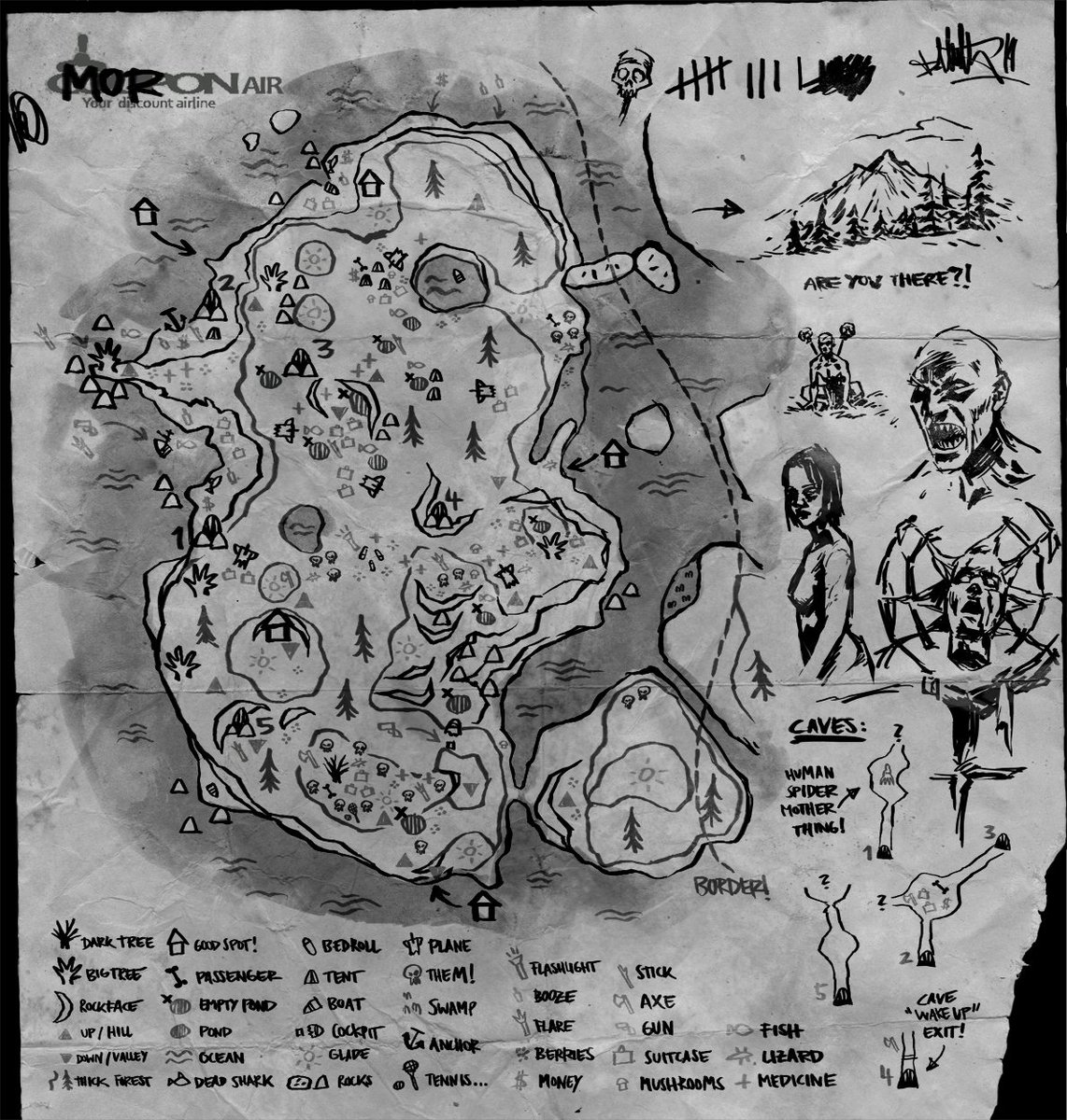 #TheForest tribute I did back in 2014 when I was playing the game nonstop. Back then, I even created a map like a real cartographer just by visual impressions of the landscape while playing the Alpha. Steam community used it for a long time. Curious about #SonsOfTheForest. 🌲🪓🪵 