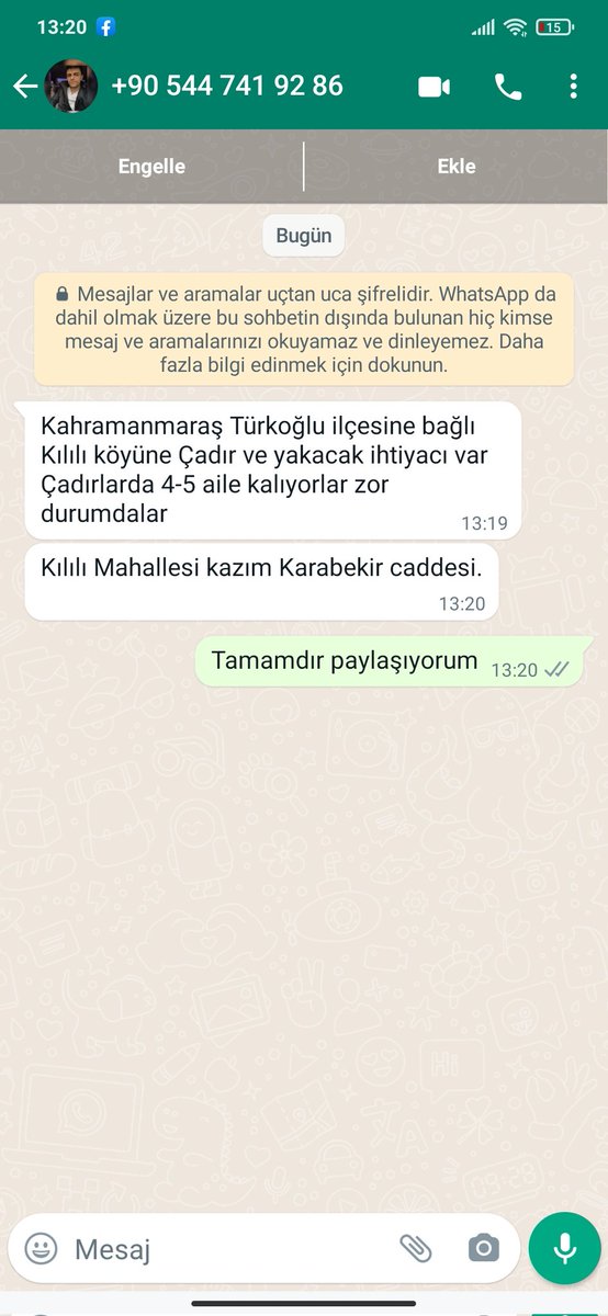 TheDsirT1's tweet photo. @haluklevent @ahbapsu Marastan çadır ve yakacak tüp yardım çığlıkları lütfen yardım edin https://t.co/VsWMPuz7g8