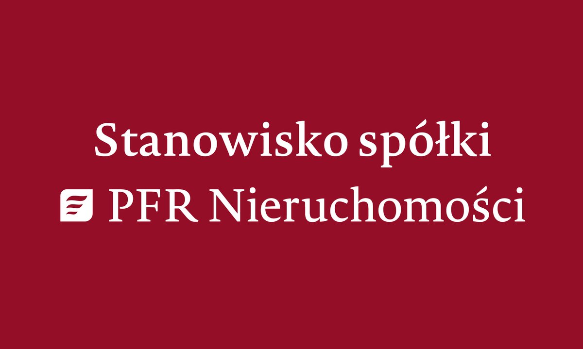 PFR_N's tweet photo. Stanowisko spółki PFR Nieruchomości
https://t.co/IJ38PbV2G5 https://t.co/gBruaYNGkr