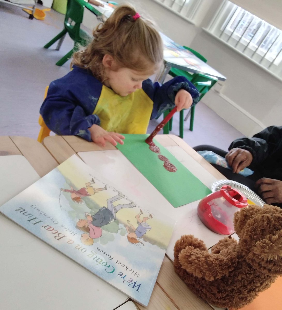 JancettGroup's tweet image. Our Stanley Park Road nursery family rooms have been taking part in a variety of activities related to their Core Book 'We are going on a bear hunt', using different tools #corebook #earlyyears #nursery #jancettcommunityofnurseries #wallington #carshalton #childcare