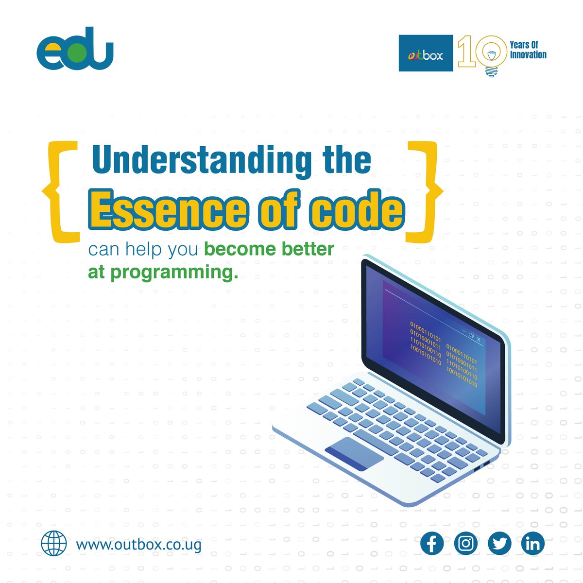Learning code could either be because you want to; 

-Enhance your digital literacy
-Cultivate your skills
-Expand your horizons
-Or solve problems

Whichever the reason is, understanding the essence of code to you shall help you improve your skills.

#CodeYourFuture