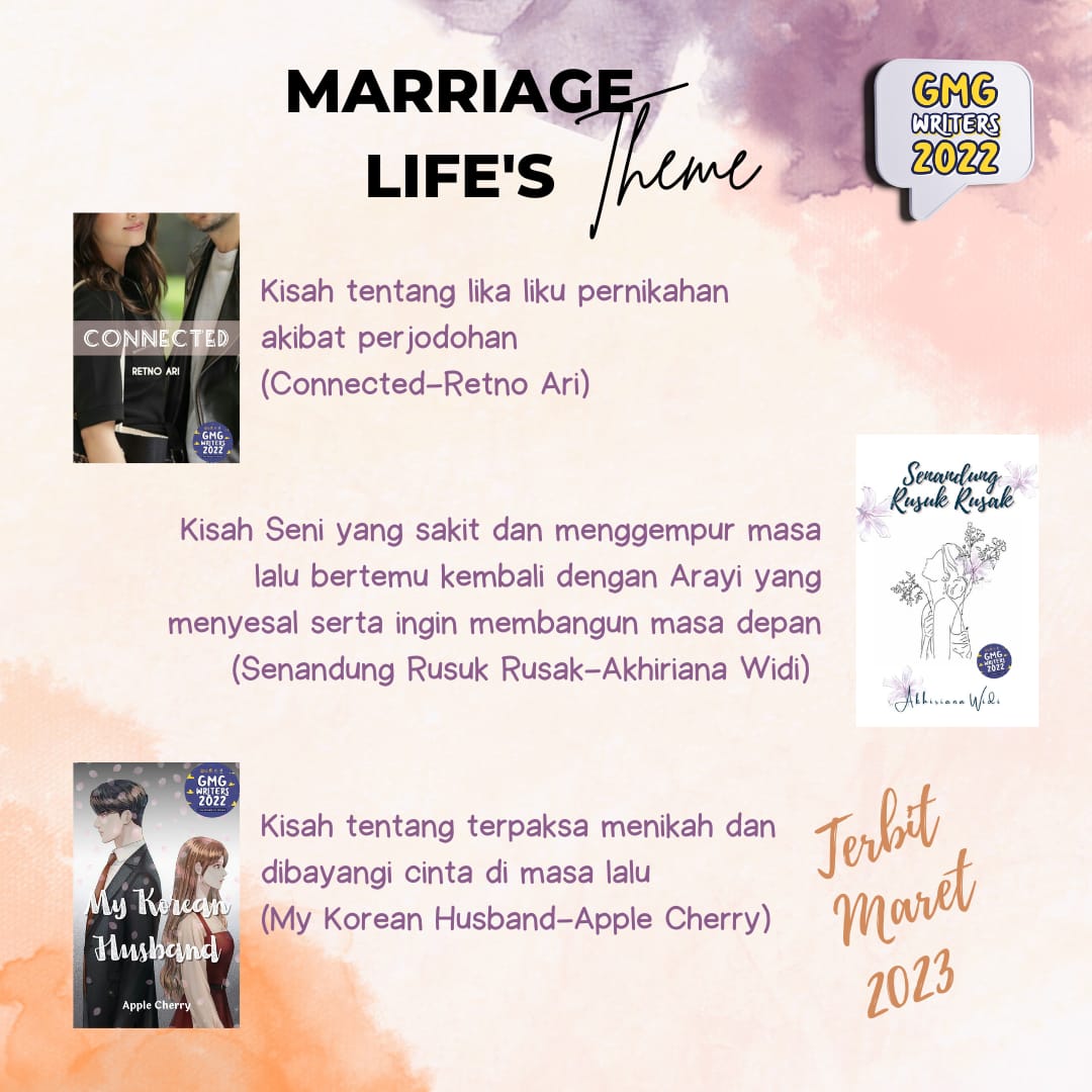 gmgwriters's tweet photo. MARRIAGE LIFE
Connected: https://t.co/1h4FInHJg4

Senandung Rusuk Rusak:
https://t.co/NDSPZWXb2i

My Korean Husband:
https://t.co/Bn7zWDClwP https://t.co/xyIiq6DC0g