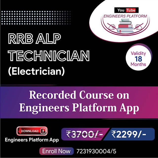 EP_Platform's tweet photo. ✅Engineers Platform is launching RRB/ALP Technician course for IT #Electrician_Trade Aspirants.
✅Download Engineers Platform App :- https://t.co/adKyJt7Igz
✅Visit APP Course Link- https://t.co/pQn599Wc1h
☎️Contact us :- 7231930004/5
#Engineers_Platform #rrbalp2023 https://t.co/X3Jfv4WkV2