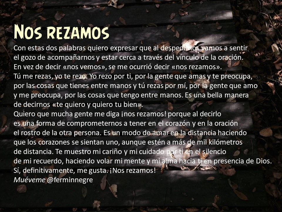 ferminnegre's tweet photo. Me vuelven a preguntar qué significa la expresión «Nos rezamos». Aquí va para quien no lo leyó cuando lo publiqué:
🙏👇 https://t.co/rQxknzLAvO