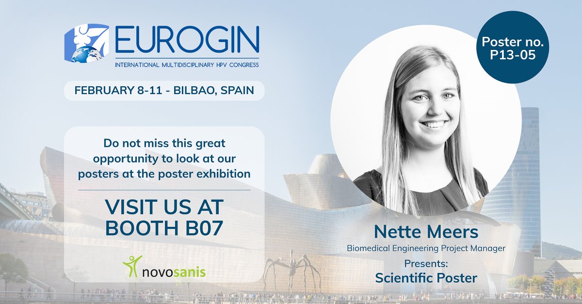 Novosanis's tweet photo. We invite you to review our scientific poster at #EUROGIN:

Nette Meers - 'Validation of Colli-Pee™ UCM™ FV-5004: A user-friendly device for volumetric first-void urine collection and HPV DNA preservation compatible with high-throughput instruments'. (P 13-5)

#HPVConference https://t.co/6cznt6rhDC