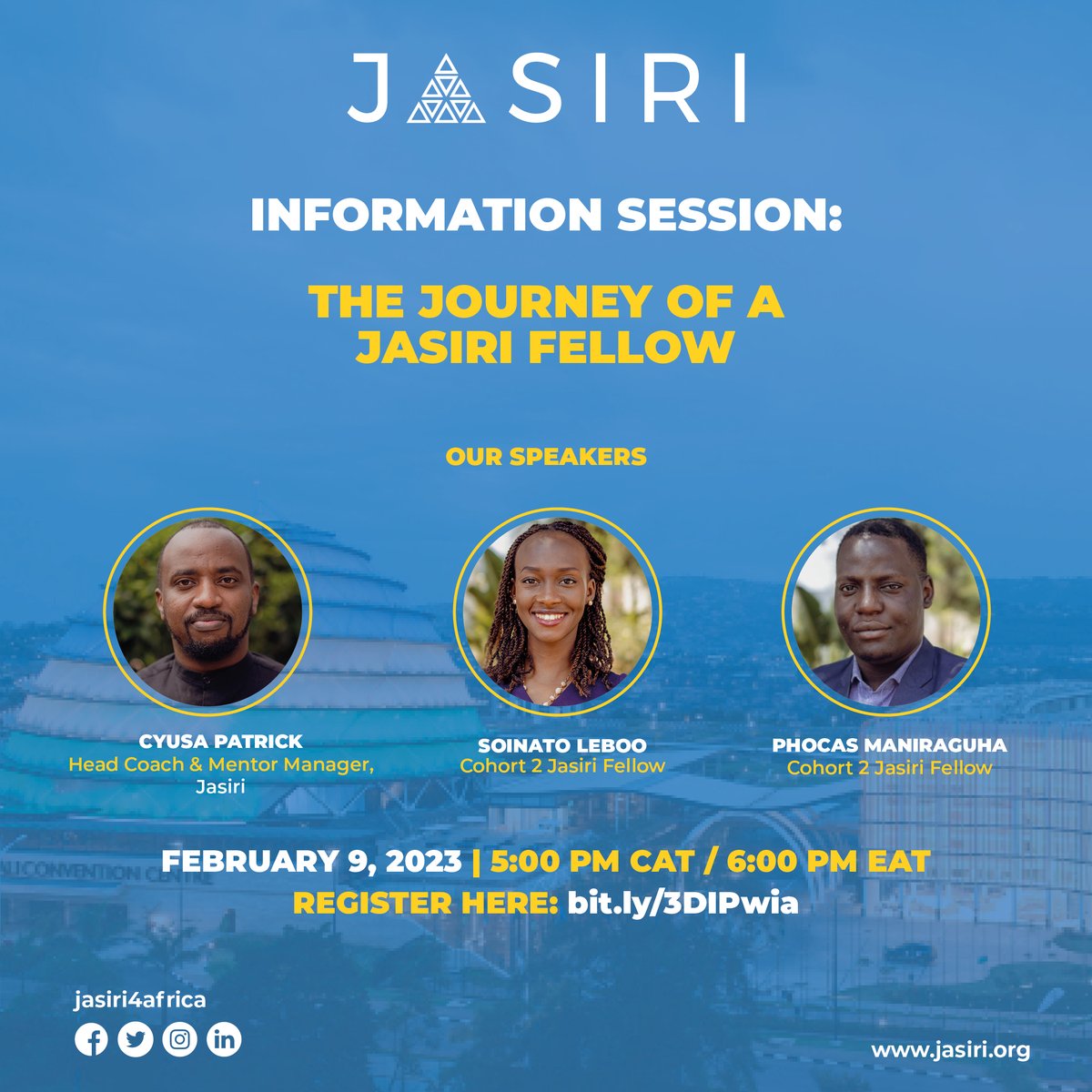Are you an aspiring entrepreneur? Do you believe you have what it takes to build the next African unicorn? Jasiri wants you to bring your entrepreneurship aspirations to life.

Join our  info session today at 5 pm CAT &amp; 6 pm EAT to hear about the process, bit.ly/3DIPwia