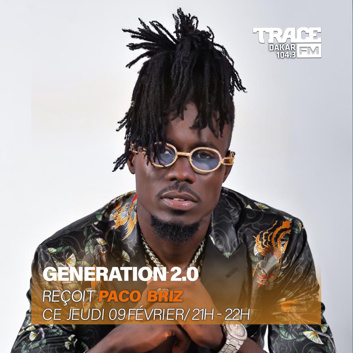 Il viendra nous parler du concert de l’#AfricanMusicRevolutionTour qui aura lieu ce 11 février au Monument de la Renaissance Africaine. 🙌🏽

Ana Lébous Maalli maram Ndoye yi? 

#Trace_221 #PacoBriz 
#AMRT #Premiersurleshits