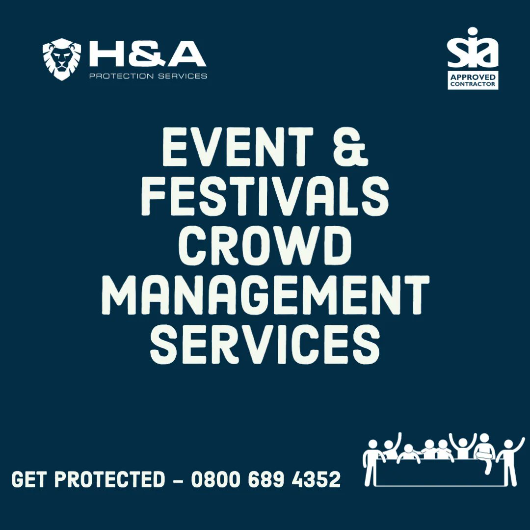 HnAProtection's tweet image. At H&amp;amp;A Protection Services, we understand the importance of ensuring the safety and security of festivals and events, and we are proud to offer a range of services to help our clients achieve this.

Don&apos;t leave the security of your event to chance – contact us today to learn more