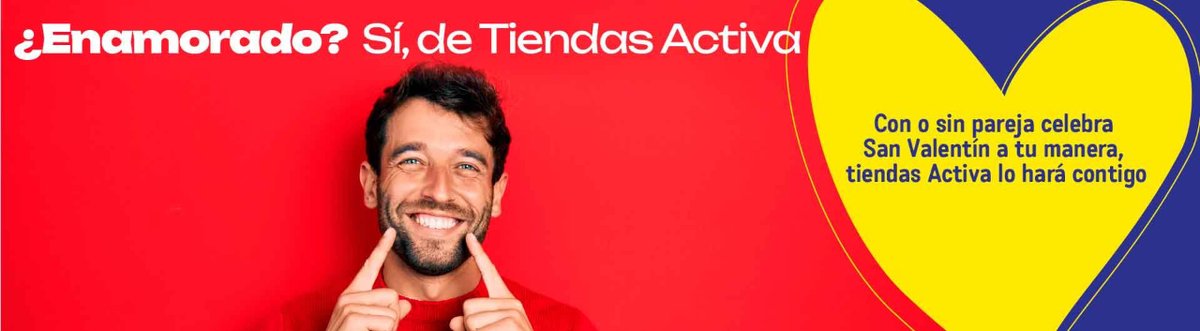 Este San Valentín, ponemos mucho corazón. ❤️ Tenemos una sección de precios especiales: tiendasactiva.com/ver/san-valent…
