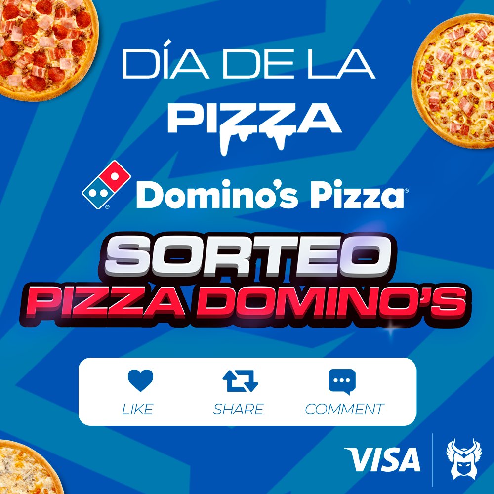 🍕 Hoy es el día de la PIZZA 🍕 | SORTEO PIZZA GRATIS

✅ Sigue a <a href="/DominosGaming/">Domino's Gaming</a>, <a href="/DominosPizza_ES/">Domino's Pizza España</a> y <a href="/KeresEsports/">Keres Esports</a> en Twitter
🔄 Dale RT
💜 Para que hagamos más sorteos.
🗨️ Etiqueta con quien la compartes

🍀 Hasta el 09/02 a las 20h. ¡Suerte!