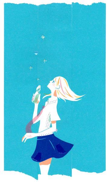 タグ企画 #一次創作絵師拡散フェス03 に参加します!  無地の色付きマスキングテープ、インクジェットのマステシート、オーロラフィルム、水性ペンなどを使って描いてます!