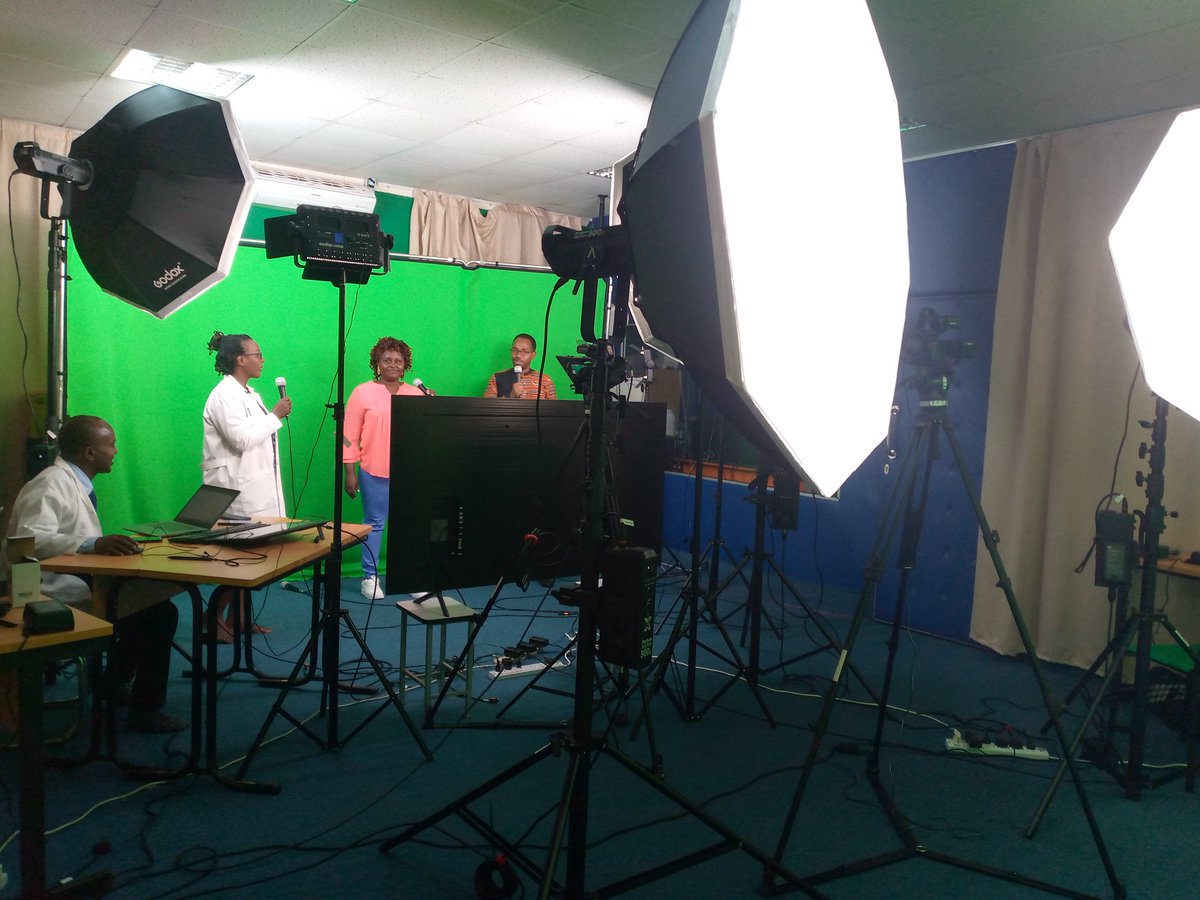 UR_CoE's tweet image. Happening now : A team of @Uni_Rwanda Lecturers are using the UR-Rukara Campus #MultimediaStudio facility to make digital recording of English lessons aimed at assisting Primary &amp;amp; Secondary school teachers  in self-learning of English language to enhance English proficiency.