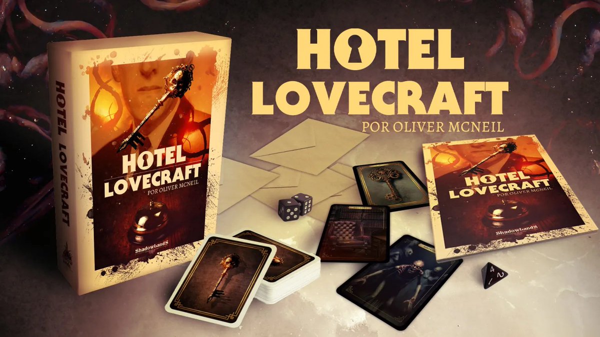 Shadowlandsed's tweet image. 🔑 ¿Quieres reservar habitación en el #HotelLovecrat para una terrorífica estancia más allá del tiempo? Lanzamos #SORTEO para regalar tres ejemplares de nuestro primer juego de mesa, que saldrá en #preventa este 17 de febrero. 

Para participar, haz RT y sigue leyendo ⤵️