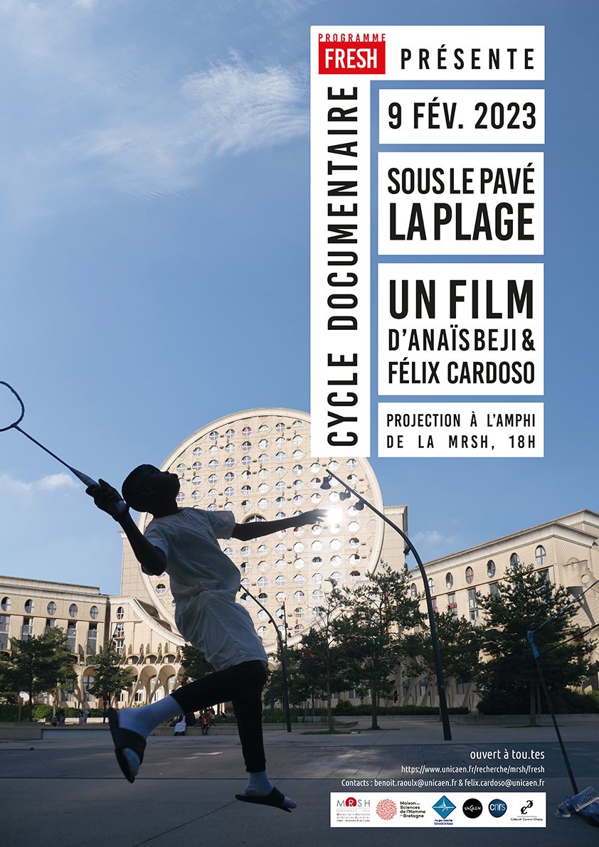 MrshCaen's tweet photo. #RAPPEL | Aujourd'hui à 18h #Projection du documentaire "Sous le pavé la plage". Réalisé par Anaïs Béji et Felix Cardoso -  Entrée libre https://t.co/tUs39VmKDo https://t.co/RHyK3Gmn4G