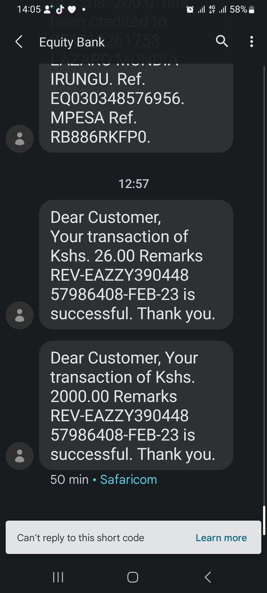 kevinkamaumucha's tweet photo. Hello @KeEquityBank 
I haven't authorized this transactions. 
Am I being hacked? 
Nimepoteza 2026 sasa https://t.co/EnZbkPYQI4