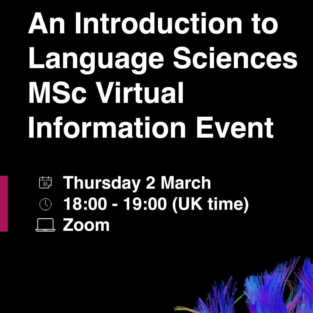 UCL MSc LangSci tweet media