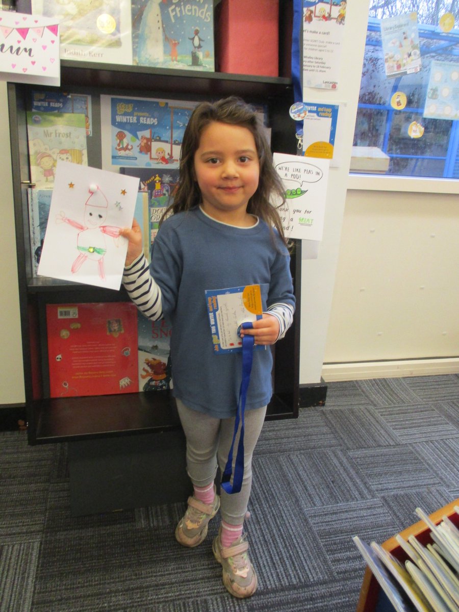 LancsLibraries's tweet photo. Here are some of our young readers at #WhalleyLibrary who have completed #SCARTWinterReads
Not only did they read three books, but they also designed a card to give to someone they know, with the help of our #CultureHack Rachel
Well done all! https://t.co/y8m5oAWTZO