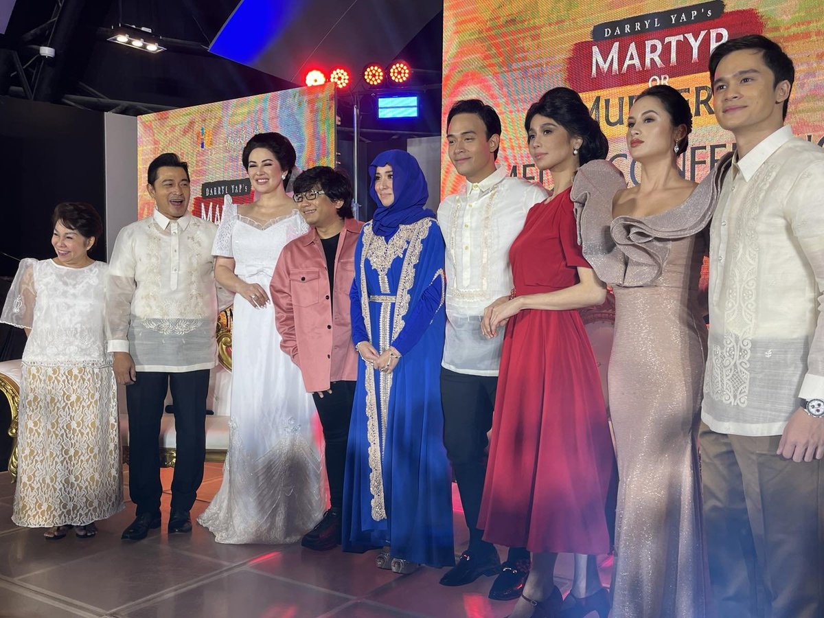 ABSCBNNews's tweet photo. @mariovdumaual The cast also includes Cesar Montano as former president Ferdinand Marcos, Sr. and Diego Loyzaga as Pres. Bongbong Marcos. | via @mariovdumaual https://t.co/04jGgh24iX