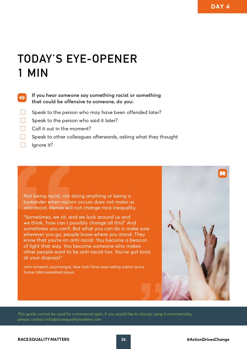 It's Day 4 #RaceEqualityWeek2023. It about taking action today and everyday against racism. It's being anti-racist.  Standing-up, call all forms of racism out! What do you do? <a href="/jeffmbryan/">Jeff Bryan (he/him)</a> <a href="/SusanPriceRD/">Susan Price (she/her)</a> <a href="/olgalwalters/">Olga Leach-Walters</a> <a href="/UHB_SoN/">School of Nursing, AHPs and Midwifery</a> <a href="/Bevbaker2305/">Beverley Batchelor B</a> <a href="/VickiDay23/">Victoria Day</a> <a href="/KularRandeep/">Randeep Kaur Kular (She/Her) #NHS</a> <a href="/BSol_ICS/">Birmingham and Solihull Integrated Care System</a>