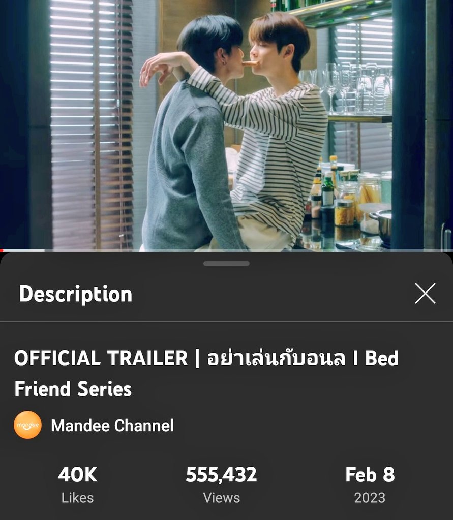 netxjames's tweet photo. excuse me while i scream for the 555K+ views? 😱😱😱

Trailer Bed Friend 
#ตัวอย่างอย่าเล่นกับอนล
#อย่าเล่นกับอนลSeries
#BedFriendSeries https://t.co/3mYrDTvzhN
