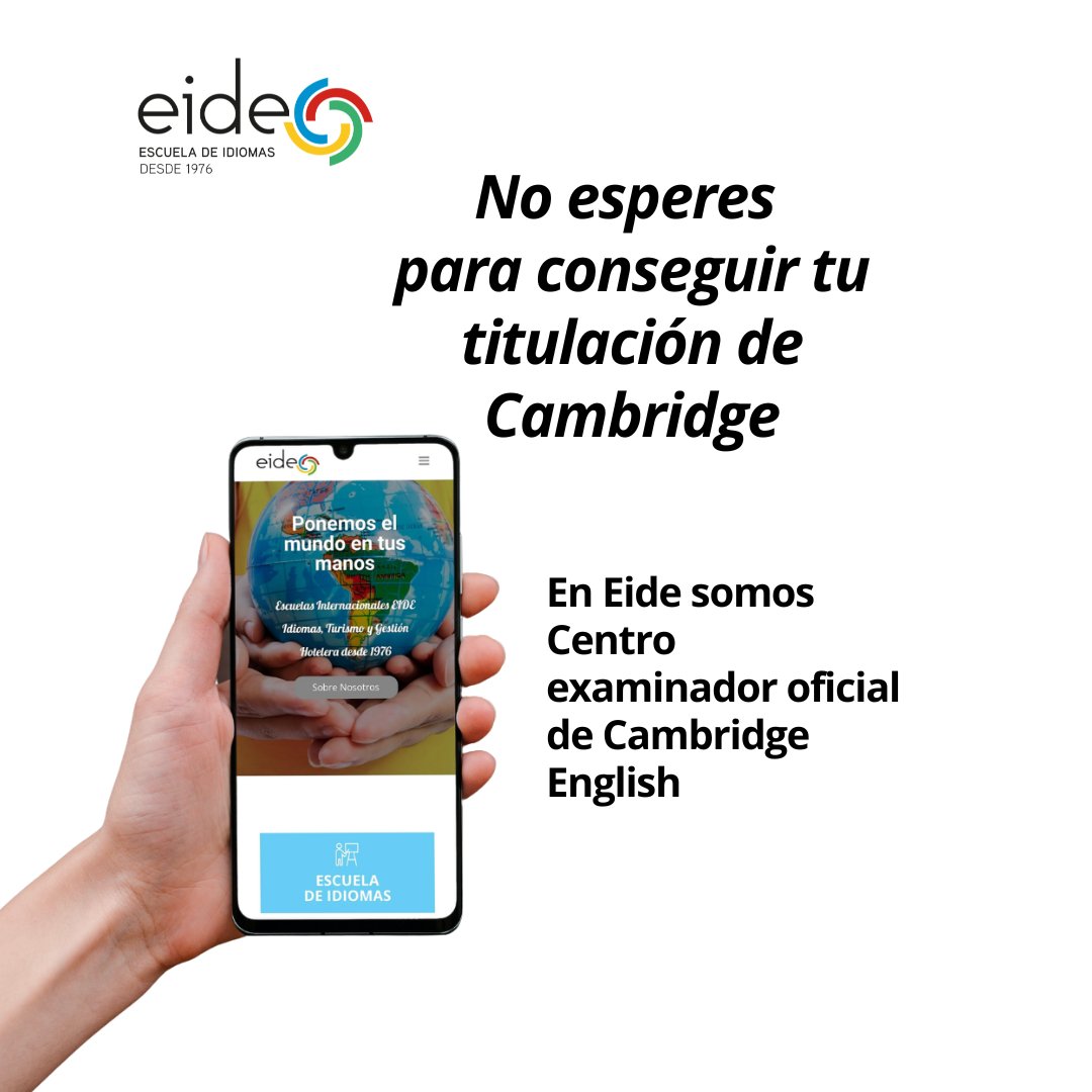 Escuelas_EIDE's tweet photo. ¿Quieres presentarte a los exámenes de Cambridge?🧐
Hoy os compartimos en qué consiste el bloque de Listening👂🔊 del examen de Cambridge del A2 Key & A2 Key for schools.
#LearnEnglish #aprenderingles #english #cambridgeexams #CambridgeEnglish #A2Key #A2Keyforschools https://t.co/PreU5FUzq4