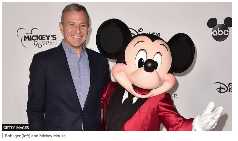 Writerbeez's tweet photo. Good old BBC. ‘Bob Iger (left)…’ just in case you weren’t sure. https://t.co/qXuJ0X5g4B