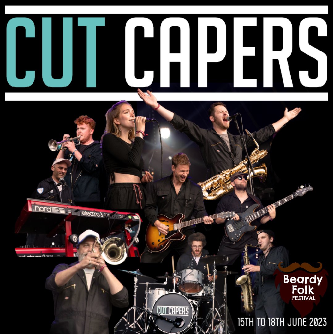 🔥 Confirmed 🔥 We're excited to welcome the incredible @CutCapers to the main stage at Beardy Folk on Saturday 17th June 2023 🙌 Book your tickets to Beardy Folk 2023 beardyfolkfestival.co.uk #cutcapers #beardyfolk #musicfestival #shropshire #ukfestivals #festival #funk #dance