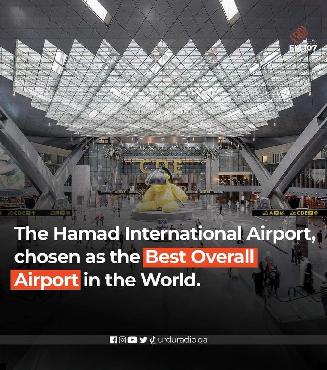 Waanderventure's tweet image. Hamad International Airport has been selected as the Best Overall Airport globally, in addition to having received the Best Airport in the Middle East accolade for a consecutive sixth year!!!

Congratulations Hamad International airport 👏👏👏🎉🥂🍾❤️💚💜✈️✈️✈️