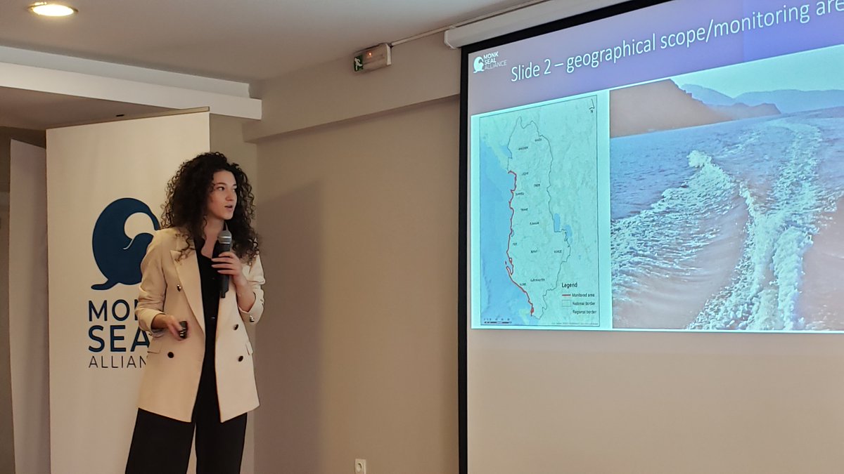 PPNEA's tweet photo. PPNEA had the opportunity to present the objectives and results of the Eastern Adriatic Monk Seal project, thus becoming part of the large group of International Organizations at the Monk Seal Alliance Forum. #FondationPrinceAlbertIIdeMonaco #EuroNaturFoundation #MSA #CZIP #BIOM https://t.co/00qYpd7Gld