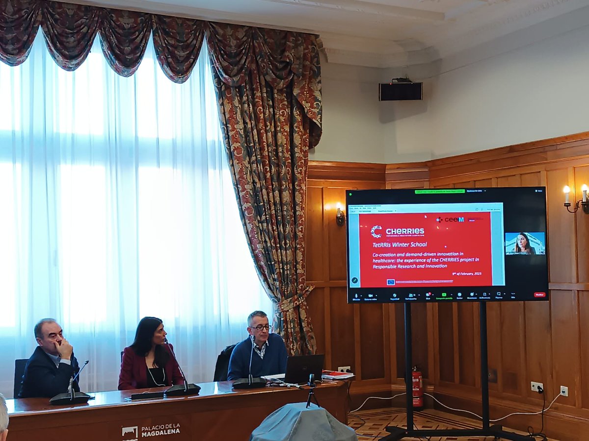 👉 Laure Raso from <a href="/CeeiMurcia/">CEEI Murcia</a> just presented “Co-creation &amp; demand-driven innovation in #healthcare: the experience of the  <a href="/CHERRIES_eu/">CHERRIESeu</a> project in #RRI”. 

Consisting on #RRI policy experiments in the healthcare sector based on open innovation tackling the sector's needs! 🫀👏