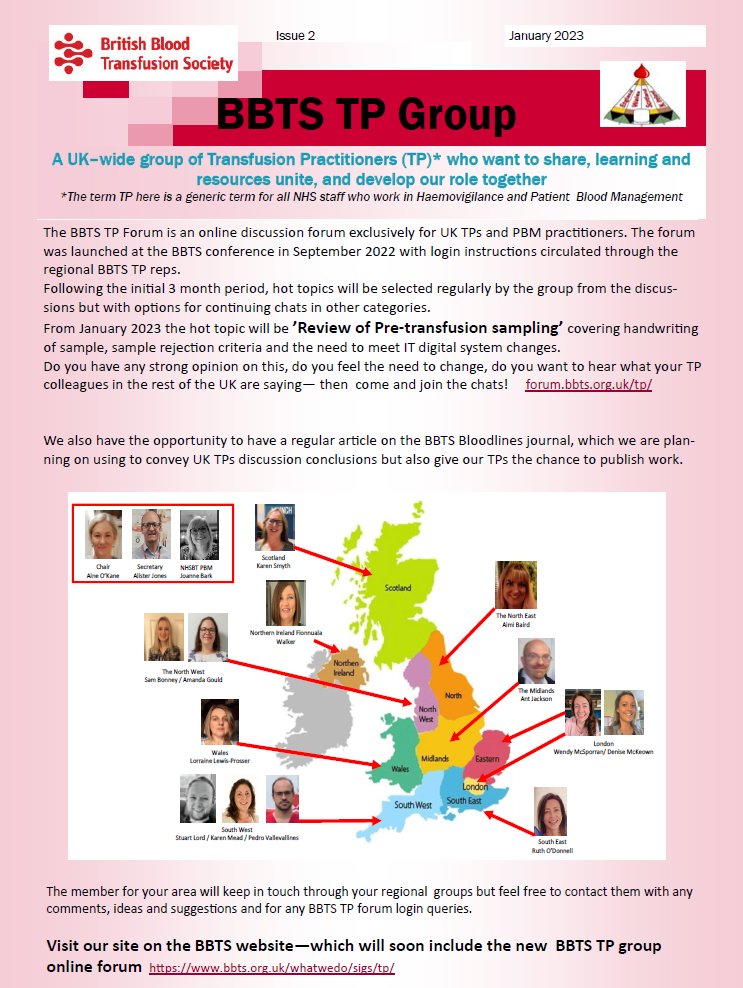 Calling all UK Transfusion Practitioners! Join the TP discussions on the BBTS TP group forum - HOT TOPIC of 'Review of Pre-transfusion sampling'. Are the current guidelines for suitable for todays practice including with emerging digital systems? <a href="/BritishBloodTS/">British Blood Transfusion Society</a> <a href="/SHOTHV1/">SHOTHV</a>