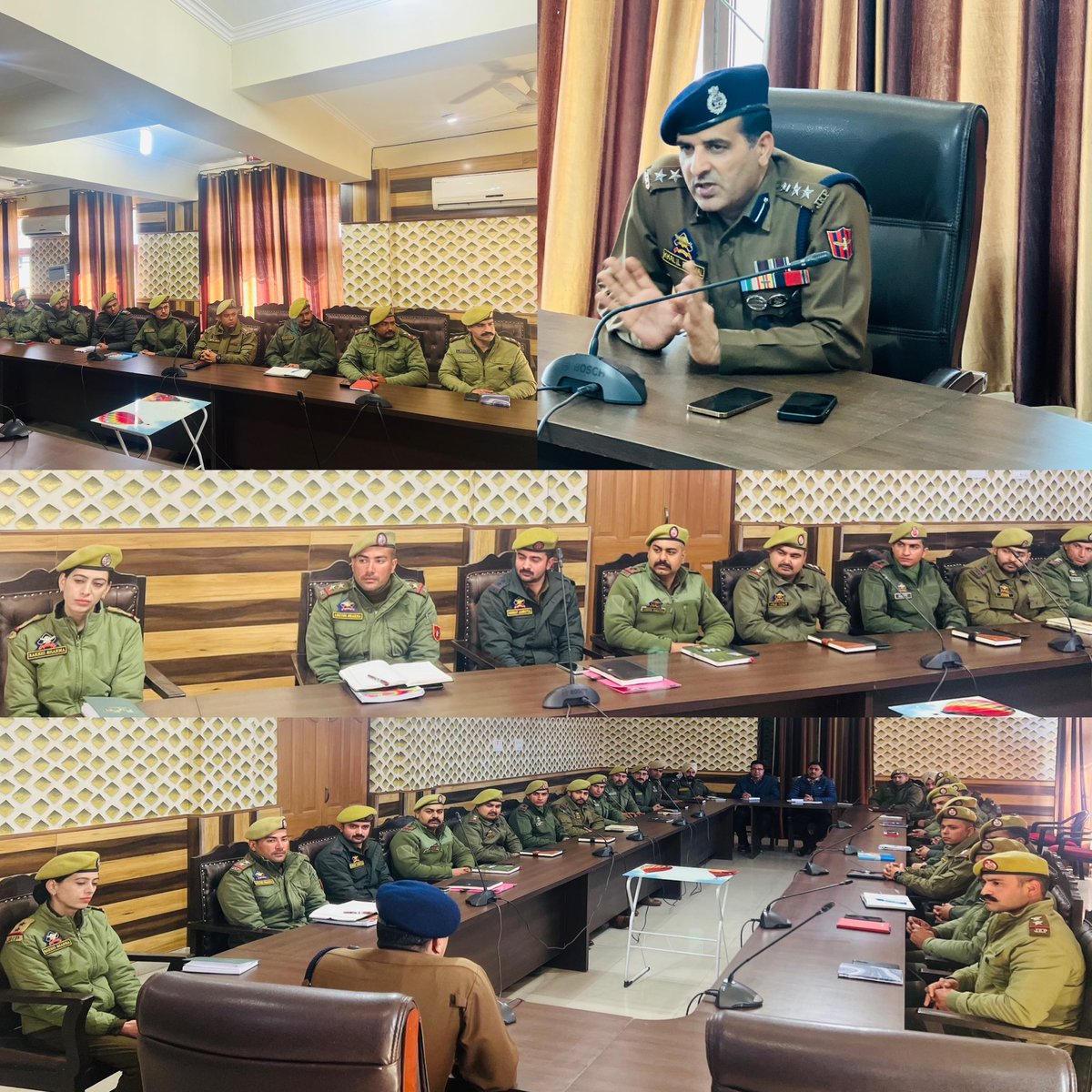 SSPKishtwar's tweet photo. SSP Kishtwar Sh. Khalil Poswal-JKPS interacted with Probationary Sub Inspectors (PSIs) at DPO Kishtwar.
#ForMoreDetails👇👇👇
https://t.co/RMXItRk70u
@JmuKmrPolice @ZPHQJammu https://t.co/P3KIv7dIRJ