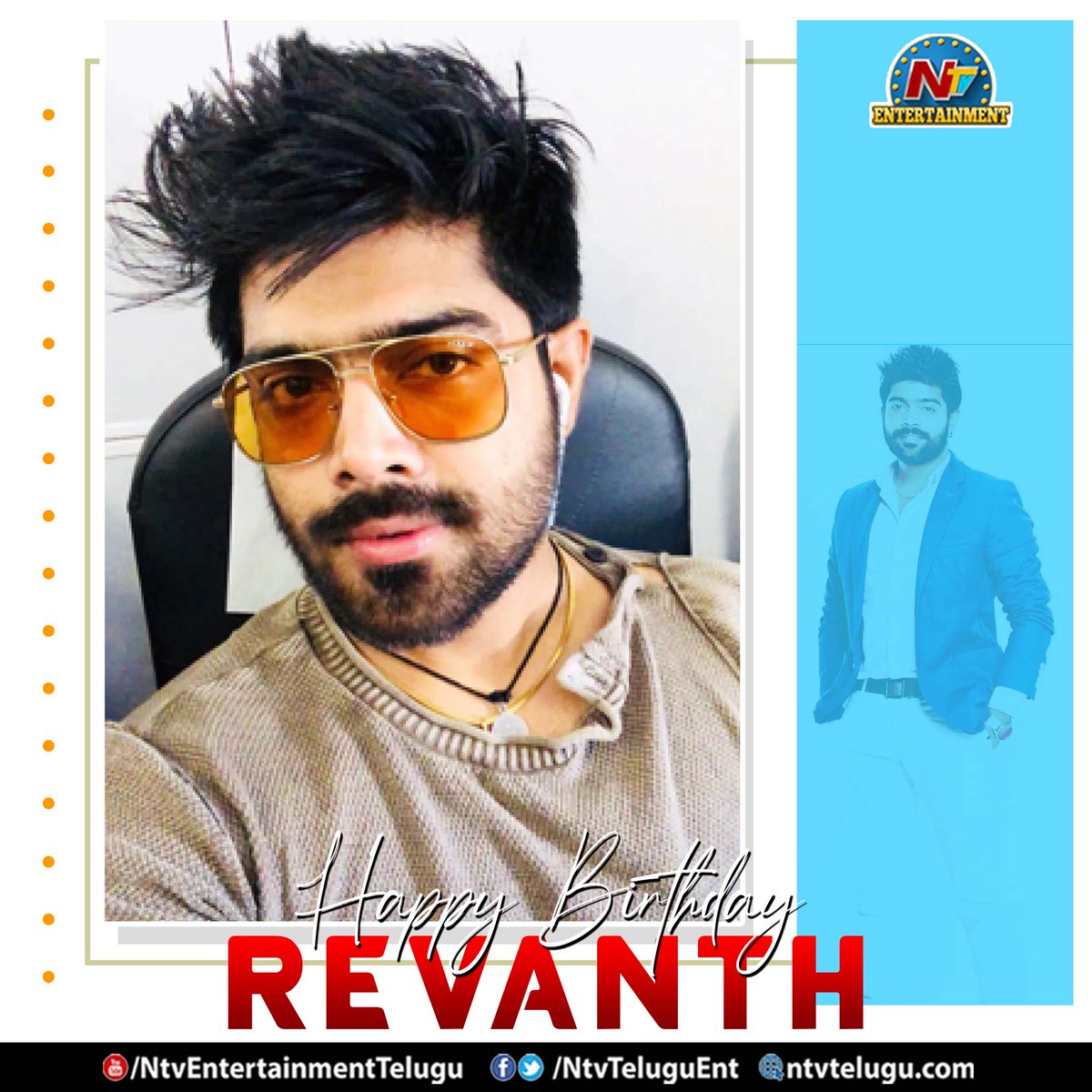 NtvTeluguEnt's tweet photo. Join us in Wishing @singerrevanth A Very Happy Birthday
#HappyBirthdayRevanth #HBDRevanth #Revanth #NTVENT https://t.co/hm8JkCypRC