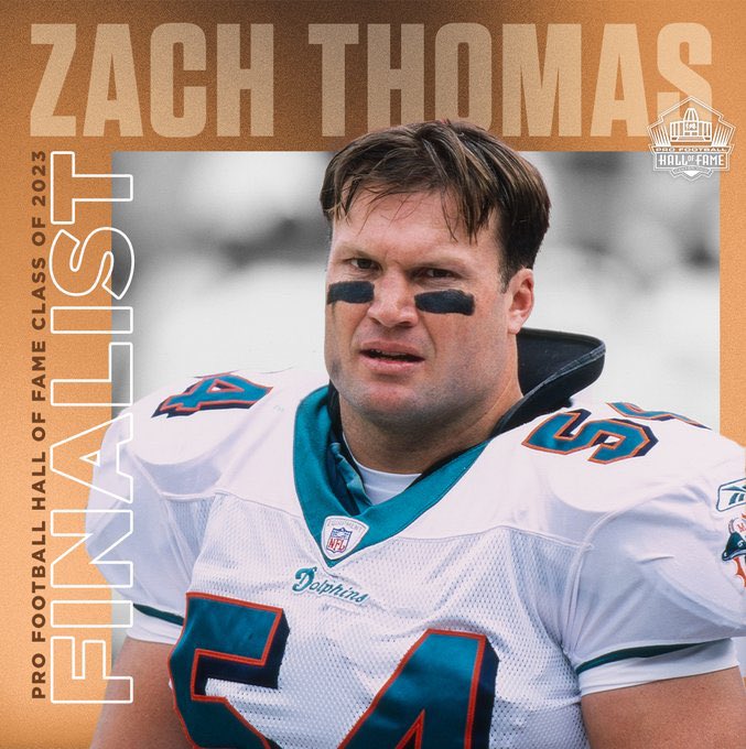 ian693's tweet photo. Tonight is the night we learn that Zach Thomas will be inducted into the NFL Hall of Fame!!!! #FinsUp #MiamiDolphins https://t.co/7cbf7R4A4A