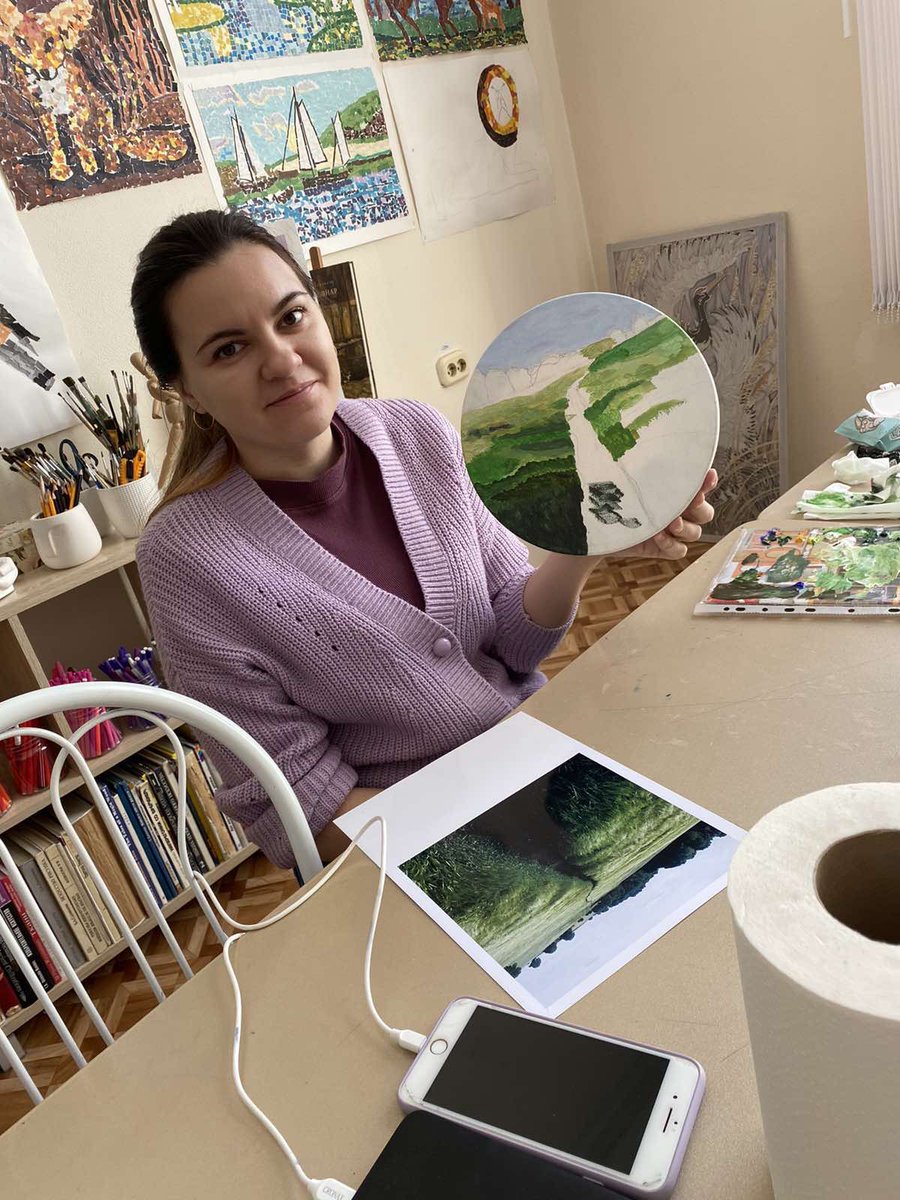 annetgl_NFT's tweet photo. Good morning my dear #NFTCommuntiy ❤️

I'm drawing a new picture🎨

#art #NFTartist #ArtistOnTwitter https://t.co/9iV5V7o5c5