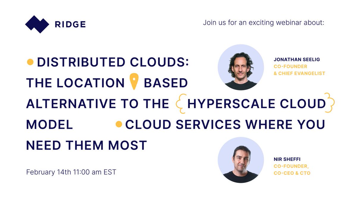 Our webinar is right around the corner. Register today to get a taste of how Ridge's Anywhere Cloud can supercharge your business!
Sign up here: us02web.zoom.us/webinar/regist…