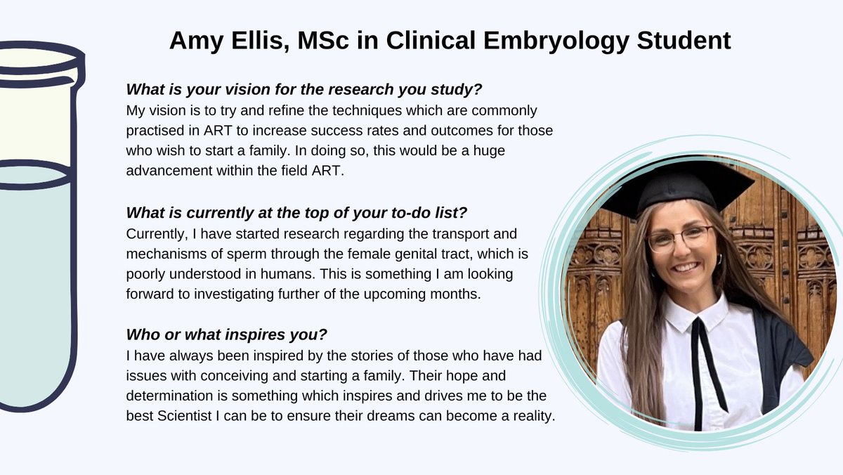 MSc in Clinical Embryology, University of Oxford tweet media