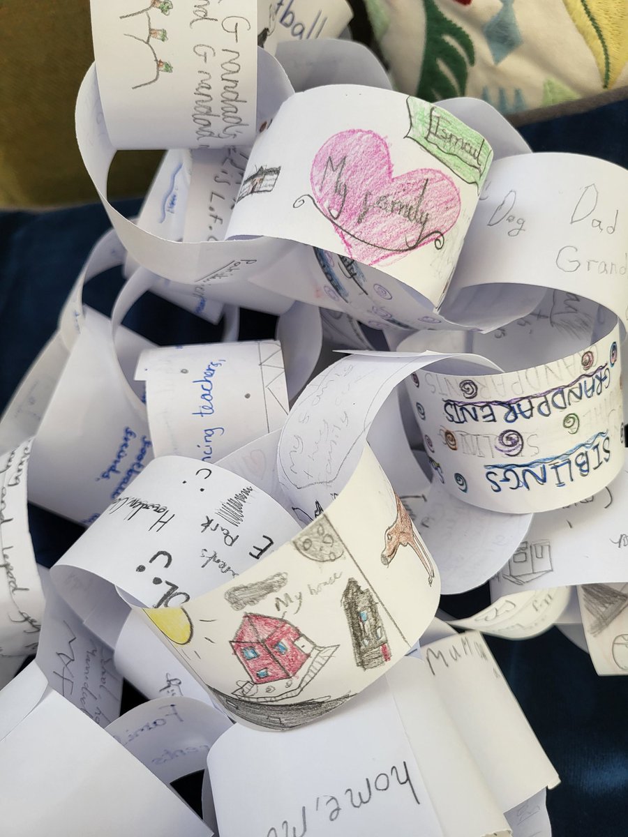 This week in classes, we have been exploring the connections we have with special people and places by making a huge paper chain!
<a href="/Place2Be/">Place2Be</a> 
#ChildrensMentalHealthWeek 
<a href="/Windmill_CE_Sch/">Windmill CE Primary</a>